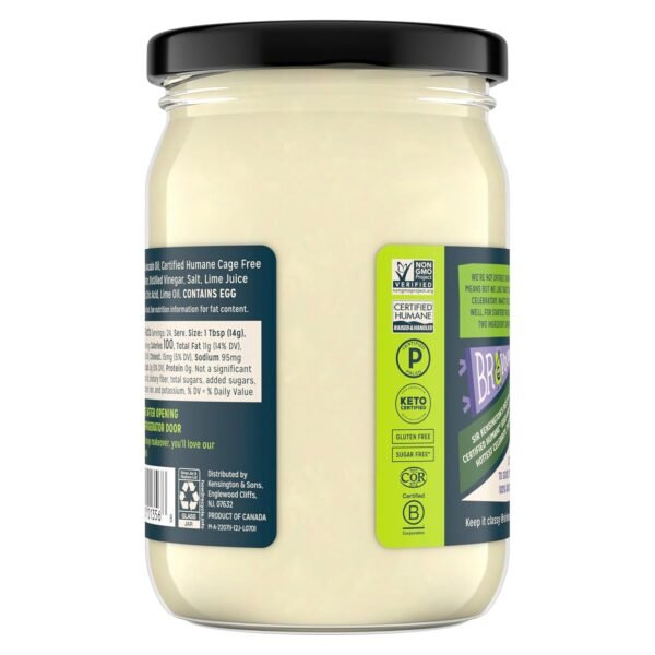 Sir Kensington's Mayonnaise Avocado Oil Mayo Keto Diet & Paleo Diet Certified Gluten Free & Non-GMO Project Verified Condiment 12 oz