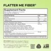 Flatter Me Fiber GLP-1 Booster – Fiber Supplement for Women & Men, Prebiotics & Enzymes for Weight Support, Reduce Bloating, Double GLP-1 Levels, Digestive & Gut Health (10 Servings)