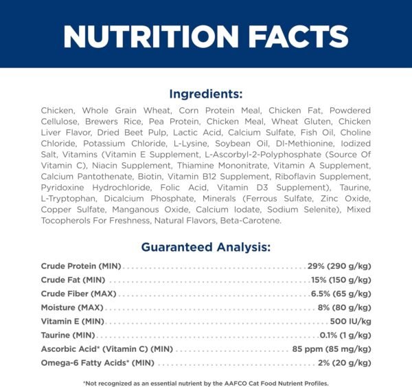 81R4YmnC1CL._AC_SL1500_.jpg Hill's Science Diet Hairball Control, Adult 1-6, Hairball Control Support, Dry Cat Food, Chicken Recipe, 7 lb Bag