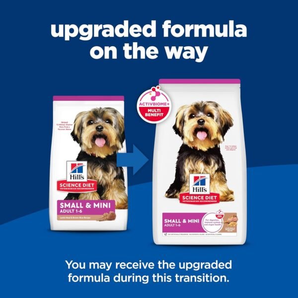 Hill's Science Diet Small & Mini, Adult 1-6, Small & Mini Breeds Premium Nutrition, Dry Dog Food, Lamb & Brown Rice, 4.5 lb Bag