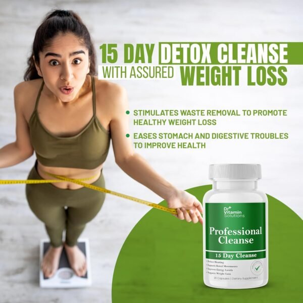 81cbHqEWkDL._AC_SL1500_.jpg 15 Day Gut Cleanse Detox for Women, GLP-1 Support - Natural Colon & Detox Cleanse for Weight Loss - Bloating & Constipation Relief - Flushes Toxins & Supports Immunity - 30 Ct.