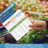 HAMIEW 5 Pack Mediterranean Diet Chart Food List 2026, 80+ Easy Meal Planner Recipes for Beginner (Laminated), Mediterranean Ingredient Meal Plan, Serving Sizes Calories Net Carbs, Diabetes-Friendly