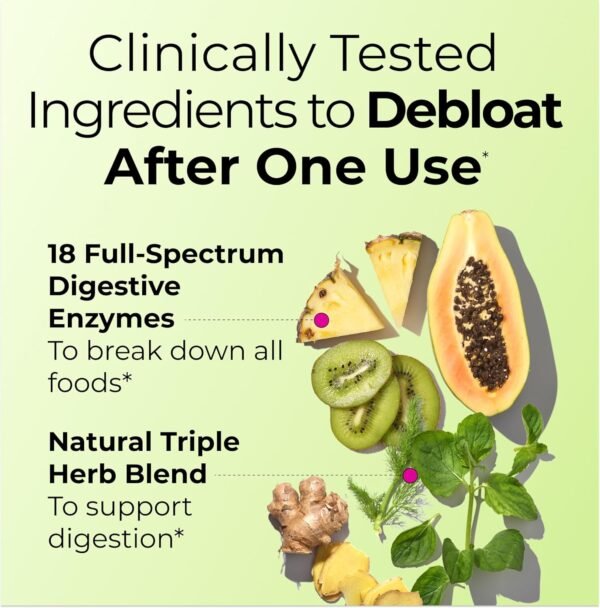 HUM Flatter Me Fiber Supplement for Women & Men, Prebiotics & Digestive Enzymes to Support Weight & Bloating, Digestive & Gut Health, Fiber Powder Drink Mix, Strawberry Lemon - 10 Servings