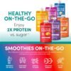 Designer Wellness Protein Smoothie, Real Fruit, 12g Protein, Low Carb, Zero Added Sugar, Gluten-Free, Non-GMO, No Artificial Colors or Flavors, Mix Variety, 12 Count