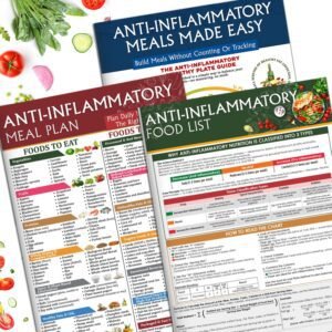 Set 3 Anti-Inflammatory Food Charts - Anti Inflammatory Diet for Set 3 Anti-Inflammatory Food Charts - Anti Inflammatory Diet for Beginners, Foods to Eat & Avoid, Arthritis Diet Guide, Healthy Grocery & Nutrition Plan, Recipes & Meal Guide
