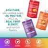 Designer Wellness Protein Smoothie, Real Fruit, 12g Protein, Low Carb, Zero Added Sugar, Gluten-Free, Non-GMO, No Artificial Colors or Flavors, Variety Pack, 12 Count