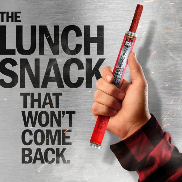 912f0AFQ5L._SL1500_.jpg Jack Link's Original Zero Sugar Beef Sticks - (20 Pack) 0.92 oz Meat Sticks - Ready to Eat Protein Snacks - 5g Protein per Serving - Made with 100% Real Beef
