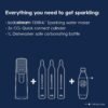 SodaStream Terra Sparkling Water Maker Bundle in Black - includes 3-Pack CO2 and Carbonating Bottle