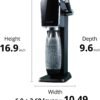 SodaStream - ART Sparkling Water Maker | VALUE BUNDLE | CQC CO2 system | Includes 2x CO2 Cylinders, 2x 32 Fl Oz Dishwasher Safe Bottles, 2x Bubly Flavor Drops | Combine with Pepsi Flavors | Black