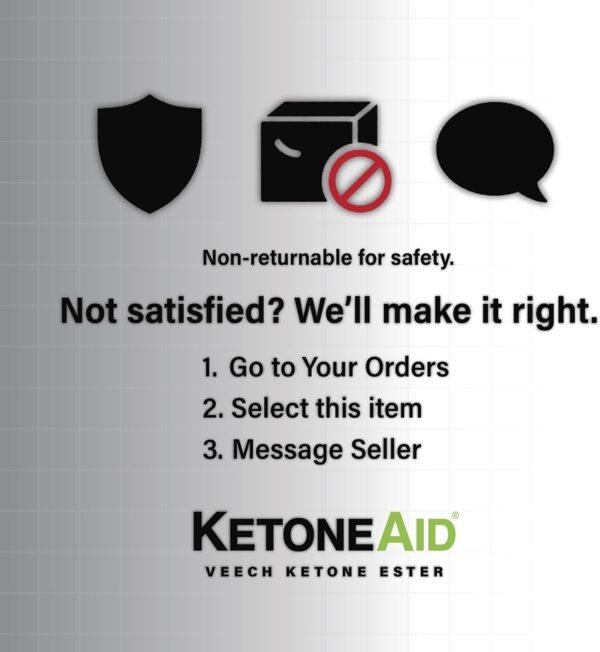 KetoneAid Ke4 Ketone Ester Concentrate | Not a Ketone Salt, No Sugar, No Caffeine | Exogenous D-BHB Ester | 12 Serving Per Bottle (1 Count)