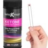 150 Ketone Urine Test Strips, App & Keto Guide eBook Included, Extra-Long for Easy Sampling, Urinalysis Test for Ketosis on Ketogenic and Low-Carb Diets