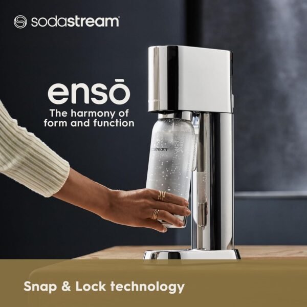 SodaStream Enso Sparkling Water Maker Kit - includes CO2 and Carbonating Bottle