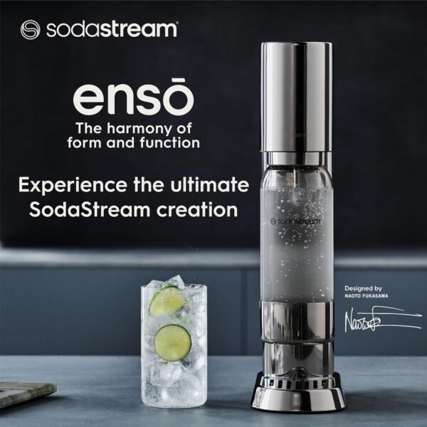 SodaStream Enso Sparkling Water Maker Kit - includes CO2 and Carbonating Bottle