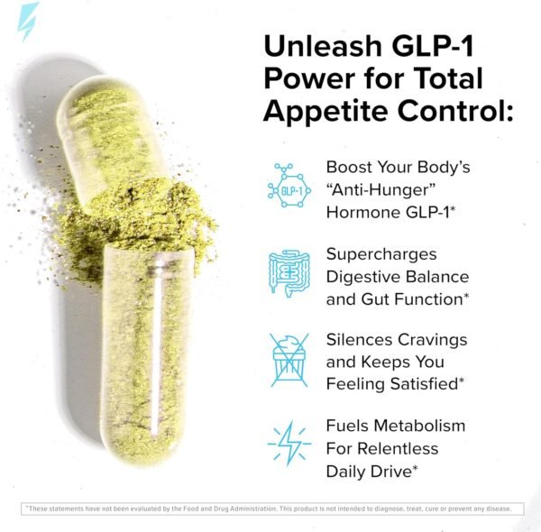 InnoSupps Trim Biome GLP-1 - Gut Health + Metabolic Support* - Prebiotic + Probiotic + Postbiotic - Akkermansia + Berberine - 60 Capsules. 30 Servings
