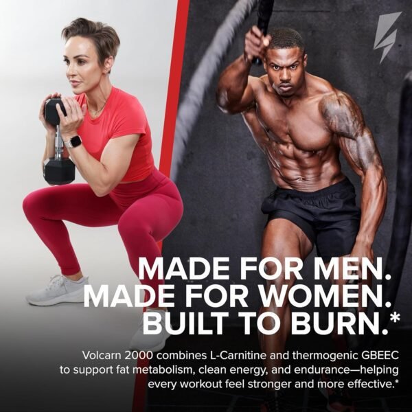 InnoSupps Volcarn 2000 - L-CARNITINE Pre-Workout Advanced Energy Liquid ATP Enhancer w/GBEEC Boosts Energy, Enhances Focus, Cognition & Supports Fat Metabolism, 32 Servings - Pink Starblast Flavor