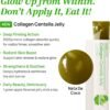 FOODOLOGY Collagen Centella Jelly (Green Apple) – Collagen Peptide with PDRN – Biotin, Vitamin A & E for Skin Glow, Hair & Nails – Korean Beauty Supplement – 10 Sticks