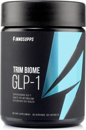 InnoSupps Trim Biome GLP-1 - Gut Health + Metabolic Support* InnoSupps Trim Biome GLP-1 - Gut Health + Metabolic Support* - Prebiotic + Probiotic + Postbiotic - Akkermansia + Berberine - 60 Capsules. 30 Servings