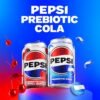 Pepsi Prebiotic Cola, 12 fl oz Cans (8 Pack), 30 Calories, 5g Prebiotic Fiber, 5g Sugar, Soda Pop