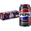 Pepsi Zero Sugar Cola Soda, Wild Cherry, 12 Fl Oz Cans (Pack of 12)